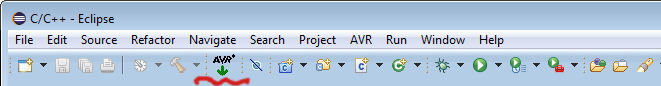 Eclipse menu AVR