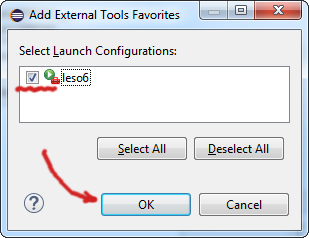 Add External Tools Favorites