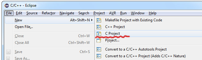 New->C project