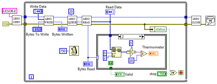 Atmega DS18B20 LabVIEW