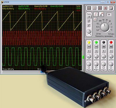 USB анализатор сигналов LESO4